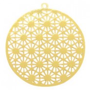 Metalen Bohemian hanger rond Goud